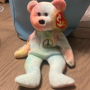 Peace beanie baby